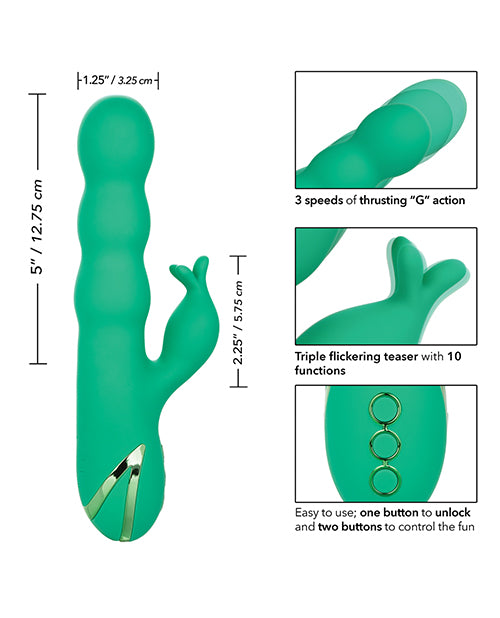 Califormia Dreaming Sonoma Satisfyer Rechargeable Silicone Vibrator - Green