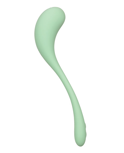 Elle Liquid Silicone Wand Rechargeable Vibrator - Green