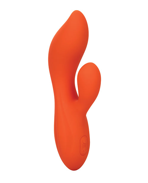 Stella Liquid Silicone Dual Teaser Rechargeable Vibrator - Orange