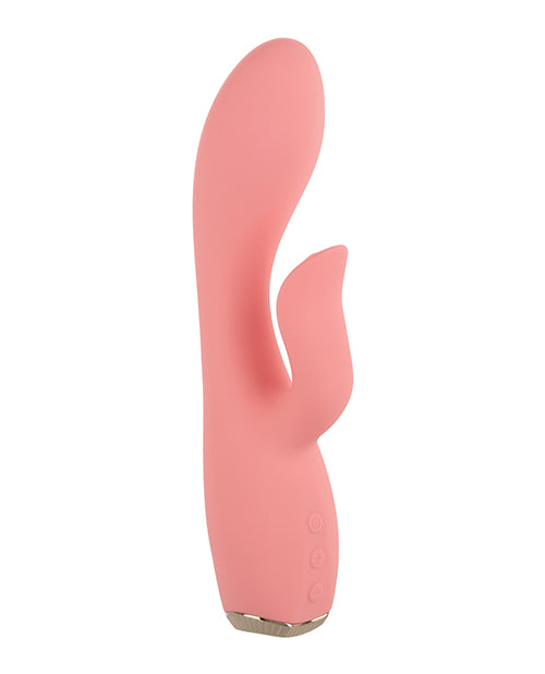Uncorked Zinfandel Rechargeable Silicone Rabbit Vibrator - Pink