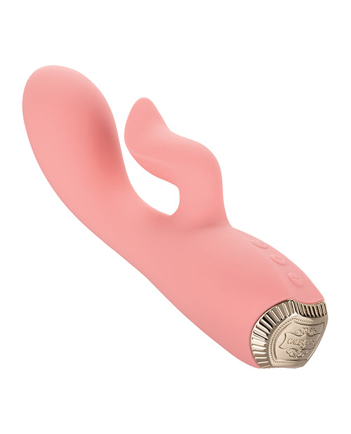 Uncorked Zinfandel Rechargeable Silicone Rabbit Vibrator - Pink