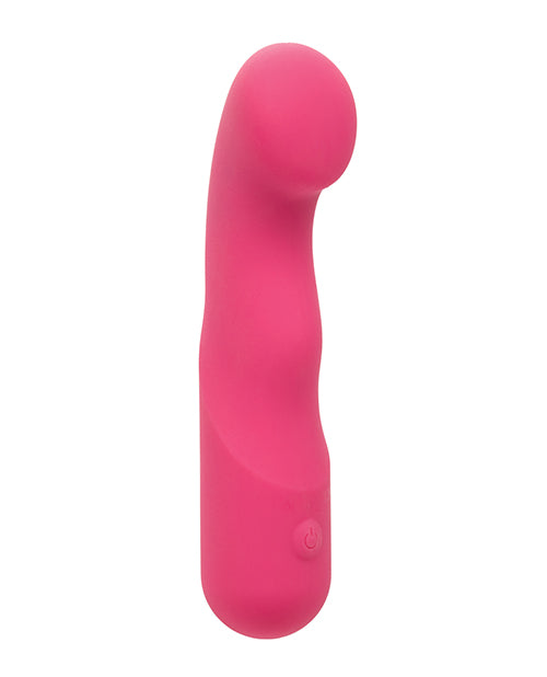 Liquid Silicone Pixies Ripple Rechargeable Vibrator - Pink