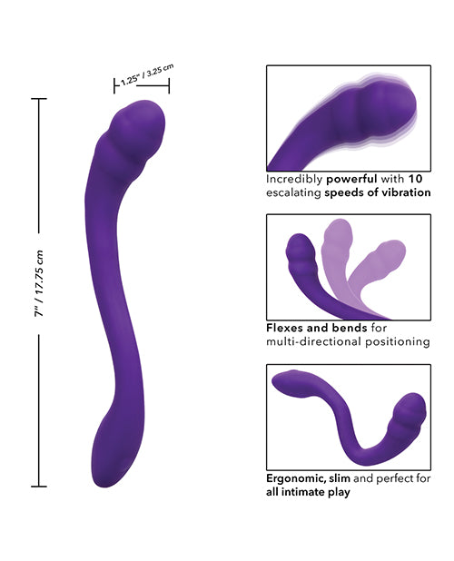 Pretty Little Wands Charmer Rechargeable Silicone Vibrator - Purple