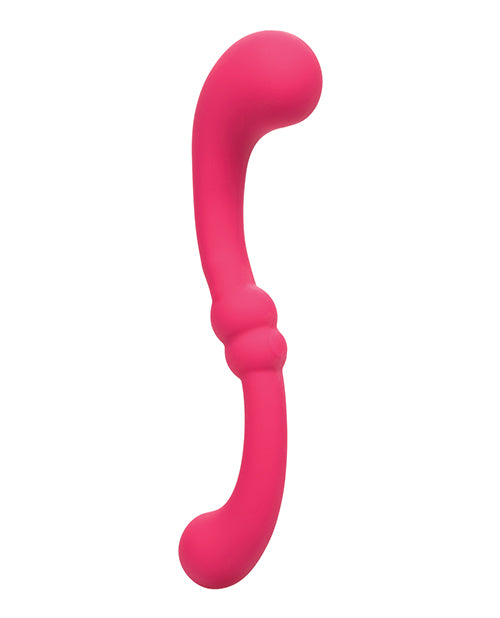 Pretty Little Wands Curvy Rechargeable Silicone Vibrator - Red