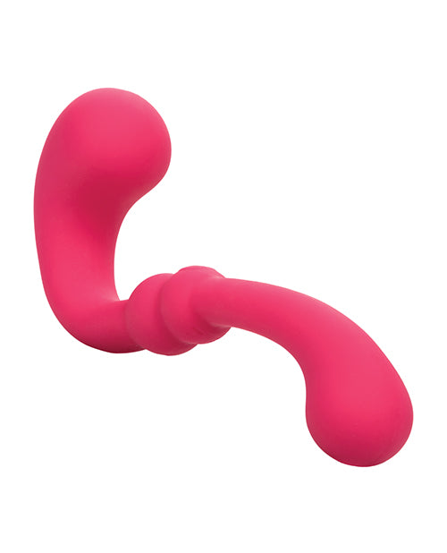 Pretty Little Wands Curvy Rechargeable Silicone Vibrator - Red