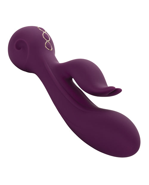 Obsession Desire Rechargeable Silicone Rabbit Vibrator - Purple