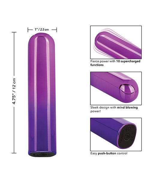 Glam Vibe Rechargeable Bullet Vibrator - Purple