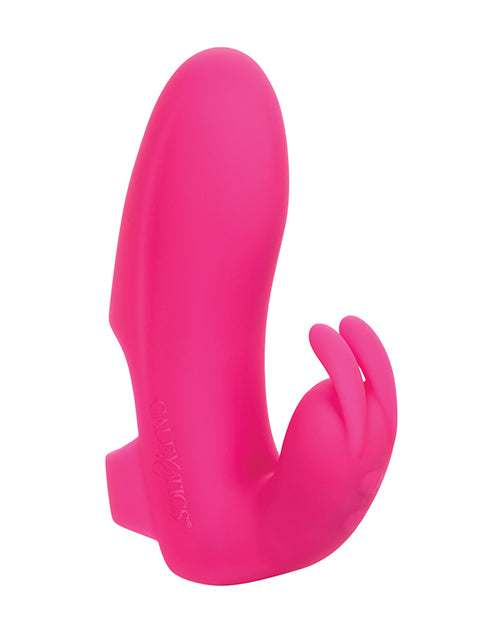 Mini Marvels Marvelous Pleasure Silicone Rechargeable Finger Massager - Pink