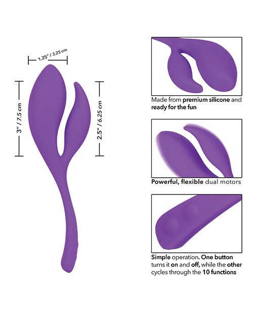 Mini Marvels Marvelous Climaxer Silicone Rechargeable Massager - Purple