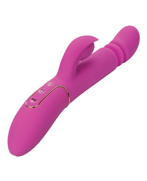 Shameless Slim Player Silicone Rechargeable Rabbit Vibrator - Fuchsia