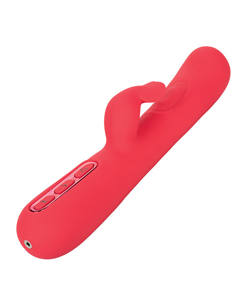 Throb Flutter Silicone Rechargeable Vibrator - Pink