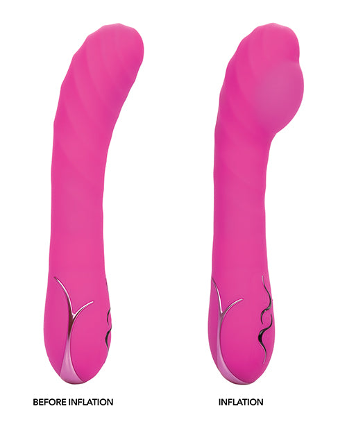 Insatiable G Inflatable G-Wand Silicone Rechargeable Vibrator - Pink