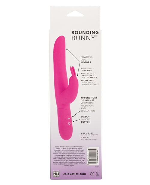 Bounding Bunny Silicone Rabbit Vibrator - Pink