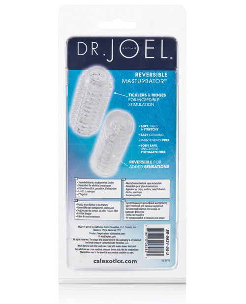 Dr. Joel Kaplan Reversible Masturbator - General Orifice - Clear