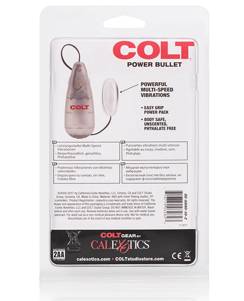 COLT Multi-Speed Power Pak Bullet with Wired Remote Control - Silver