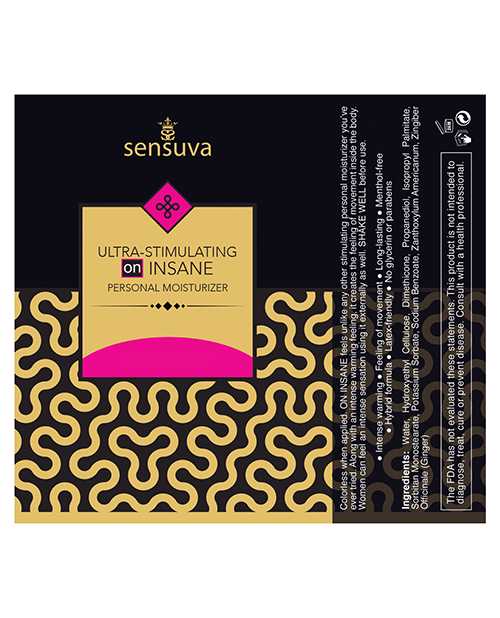 Sensuva Ultra Stimulating On Insane Hybrid Lubricant 4oz