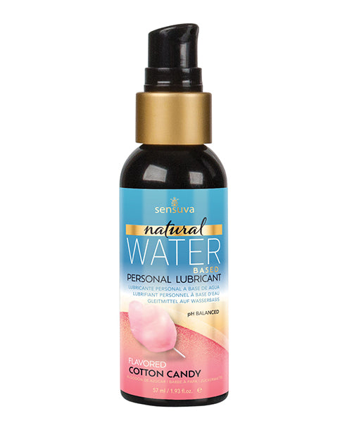 Sensuva Natural Water Based Personal Lubricant - 2 oz Cotton Candy