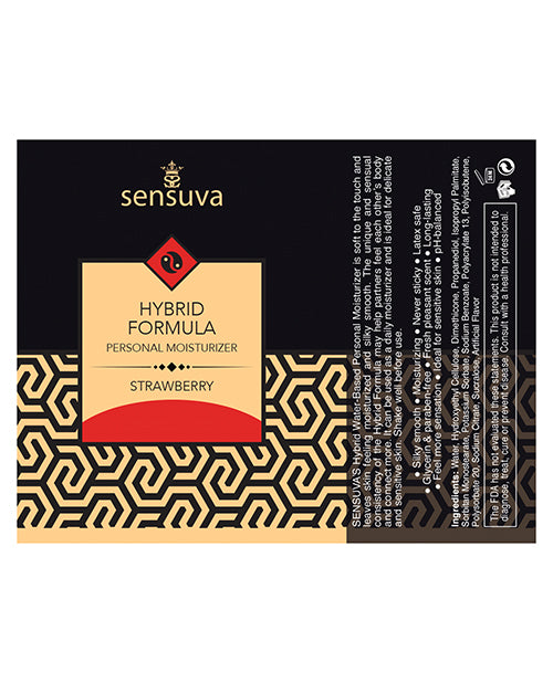 Sensuva Hybrid Strawberry Flavored Lubricant 4.23oz