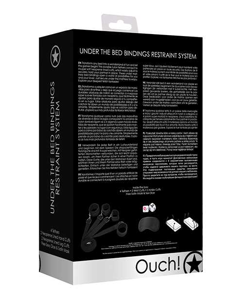 Ouch! Bed Bindings Restraint Kit - Black
