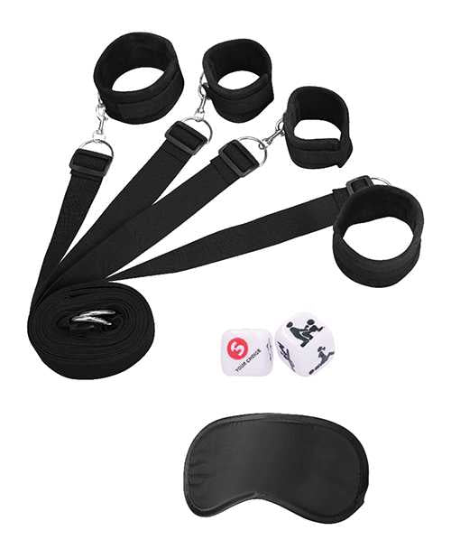 Ouch! Bed Bindings Restraint Kit - Black