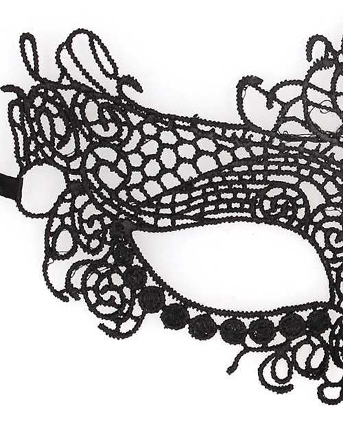 Ouch! Lace Eye-Mask Queen - Black