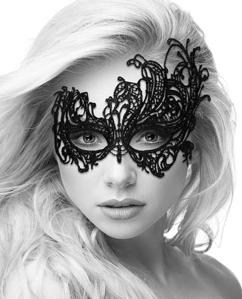 Ouch! Lace Eye-Mask Royal - Black