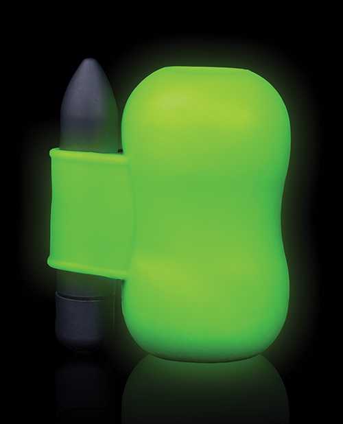 Ouch Vibrating Masturbator Glow in the Dark - Green