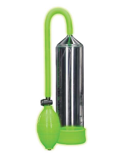 Ouch! Classic Penis Pump Glow in the Dark - Green