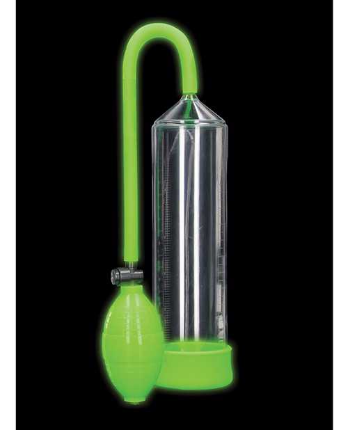 Ouch! Classic Penis Pump Glow in the Dark - Green