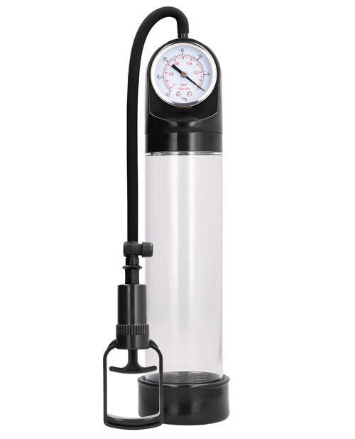 Pumped By Shots Comfort Penis Pump with Advanced PSI Gauge - Clear