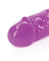 RealRock Double Dong Glow in the Dark Dildo 15in - Purple