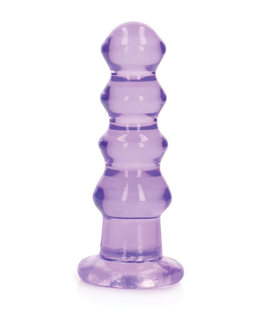RealRock Curvy Dildo or Butt Plug 5.5in - Purple
