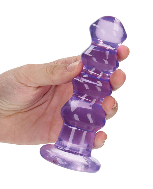 RealRock Curvy Dildo or Butt Plug 5.5in - Purple