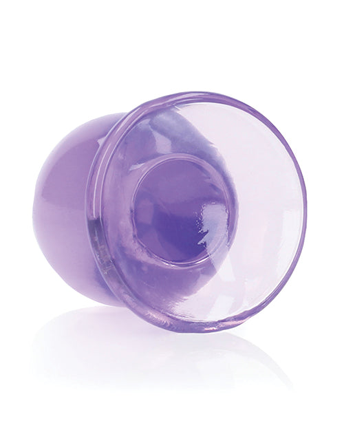 RealRock Crystal Clear Anal Plus 3.5in - Purple