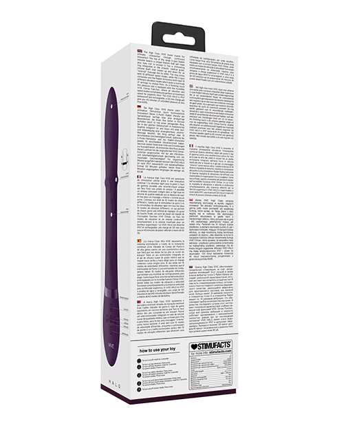 Vive Halo Rechargeable Silicone Ring Rabbit Vibrator - Purple