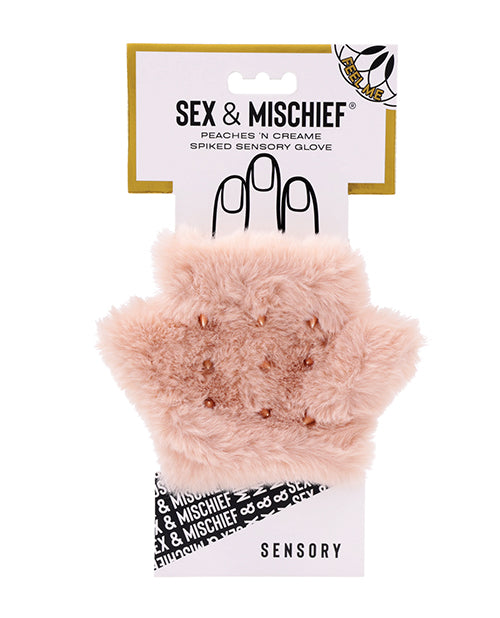 Sex & Mischief Peaches 'n CreaMe Spiked Sensory Glove