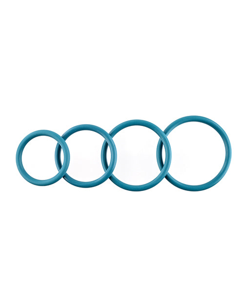 Rubber O-Ring Assorted Sizes (4 pack) - Turquoise