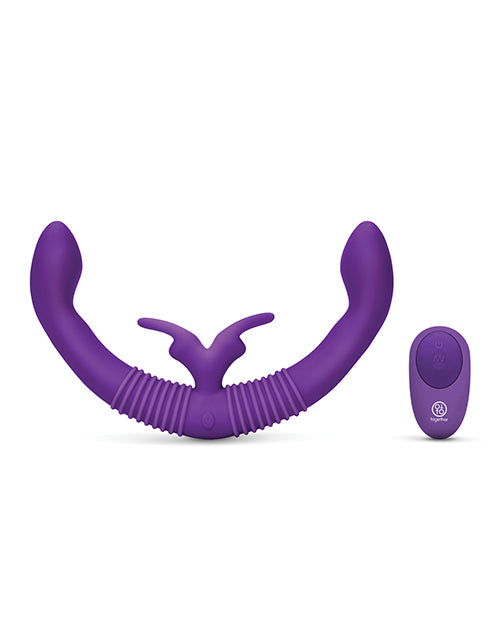 Together Toy Silicone Rechargeable Echo Function Vibrator for Couples with Remote Control - Purple