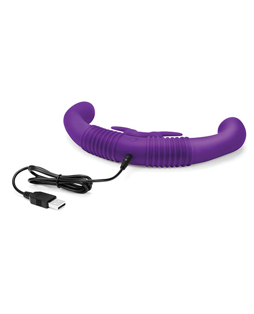 Together Toy Silicone Rechargeable Echo Function Vibrator for Couples with Remote Control - Purple