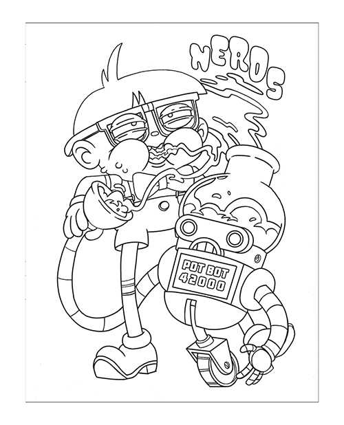 Who Smokes Weed? Coloring Book