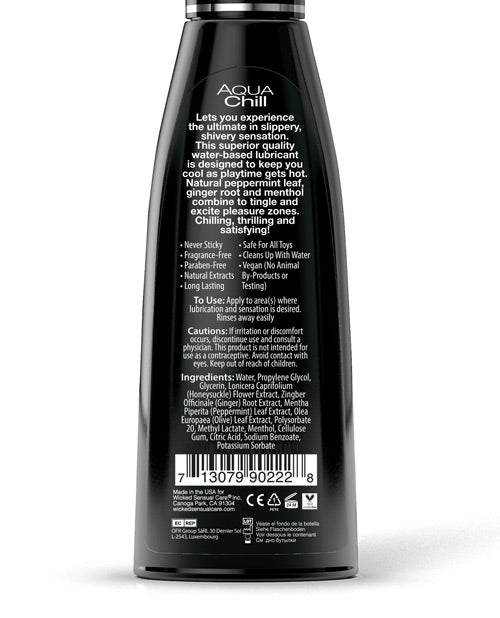 Wicked Aqua Chill Water Based Cooling Lubricant 4oz