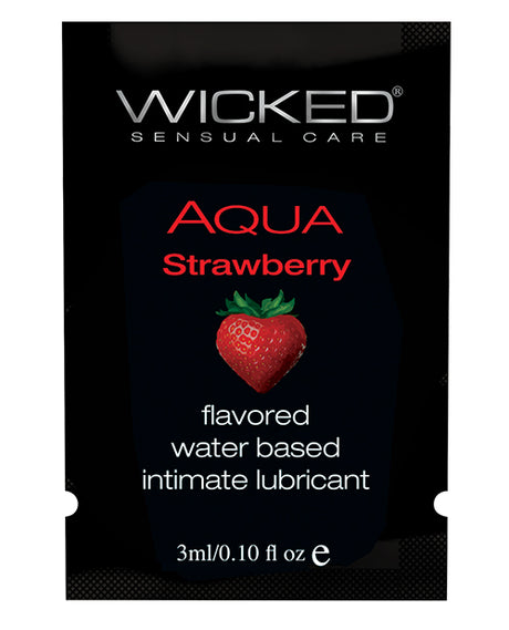 Wicked Sensual Care Water Based Lubricant - .1 oz Strawberry