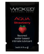 Wicked Sensual Care Water Based Lubricant - .1 oz Strawberry