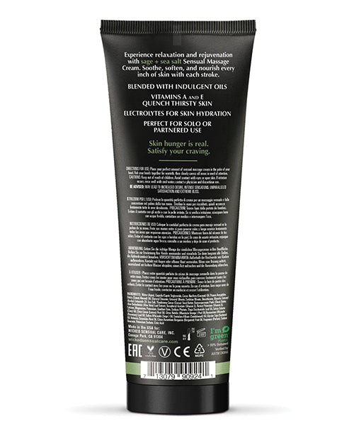 Wicked Sensual Massage Cream 4pz - Sage and Sea Salt