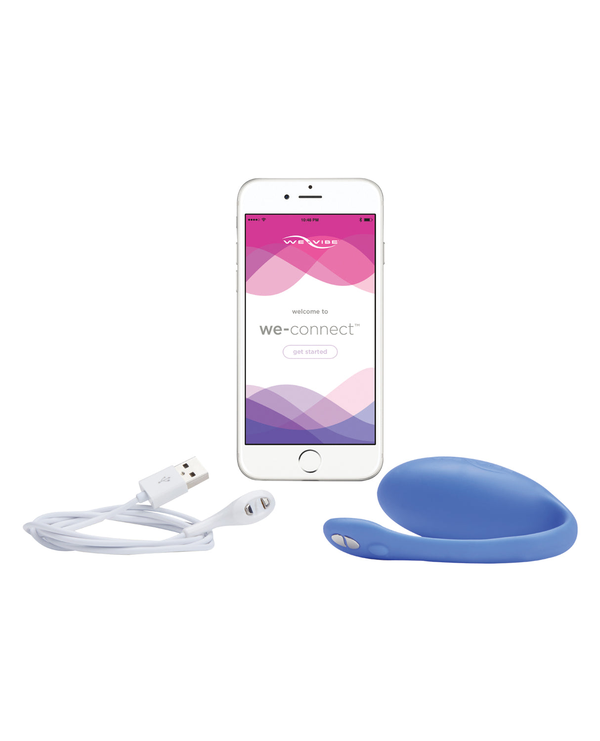 We-Vibe Jive Silicone Rechargeable Remote Control Wearable G-Spot Vibrator - Blue