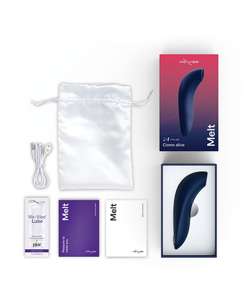We-Vibe Melt Pleasure Air Rechargeable Silicone Clitoral Stimulator - Midnight Blue