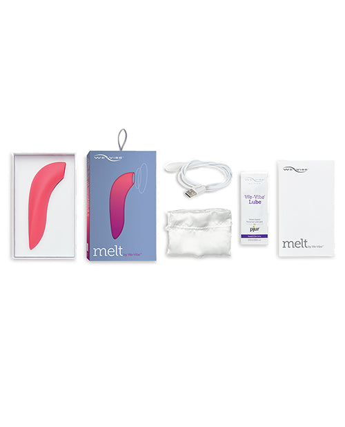 We-Vibe Melt Pleasure Air Rechargeable Silicone Clitoral Stimulator - Coral
