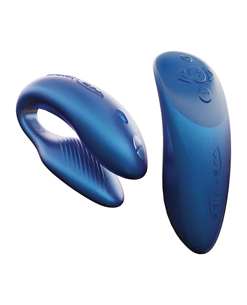We-Vibe Chorus Rechargeable Couples Vibrator with Squeeze Remote Control - Cosmic Blue