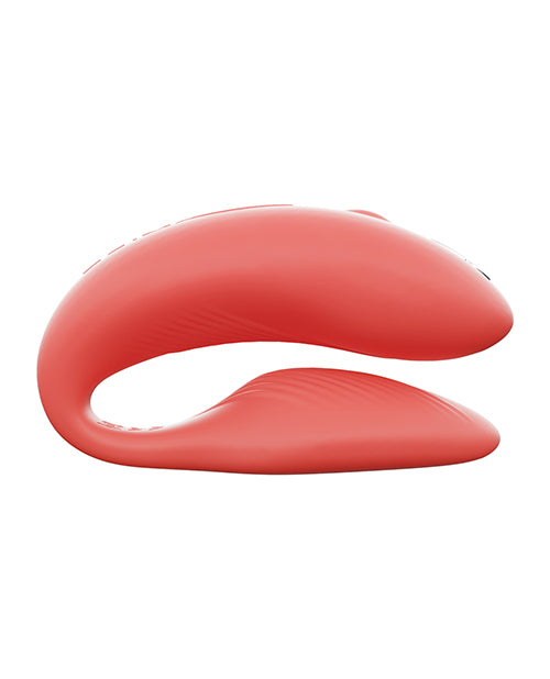 We-Vibe Chorus Rechargeable Couples Vibrator with Squeeze Remote Control - Crave Coral