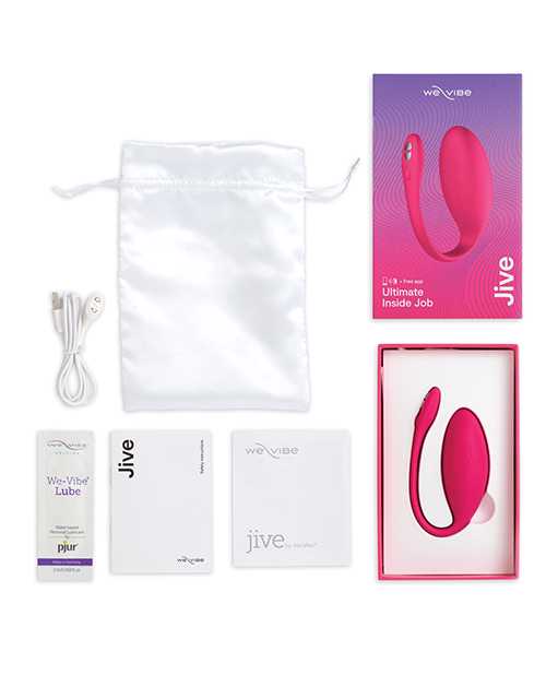 We-Vibe Jive Silicone Rechargeable Remote Control Wearable G-Spot Vibrator - Pink